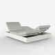 Daybed chassis blanc, dossiers inclinables Nautical ecru VELA Vondom