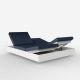 Daybed chassis blanc, dossiers inclinables Nautical navy VELA Vondom