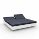 Daybed chassis blanc, dossiers inclinables Nautical navy VELA Vondom