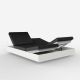 Daybed chassis blanc, dossiers inclinables Nautical noir VELA Vondom