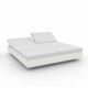 Daybed chassis blanc, dossiers inclinables Crevin blanc VELA Vondom