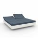 Daybed chassis blanc, dossiers inclinables Crevin navy VELA Vondom