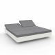 Daybed chassis blanc, dossiers inclinables Crevin steel VELA Vondom