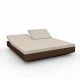 Daybed chassis bronze, dossiers inclinables Nautical beige VELA Vondom