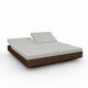Daybed chassis bronze, dossiers inclinables Nautical écru VELA Vondom