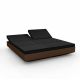 Daybed chassis bronze, dossiers inclinables Nautical noir VELA Vondom