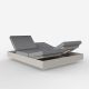 Daybed chassis écru, dossiers inclinables Nautical acier VELA Vondom