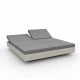 Daybed chassis écru, dossiers inclinables Nautical acier VELA Vondom