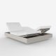 Daybed chassis écru, dossiers inclinables Nautical blanc VELA Vondom