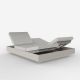 Daybed chassis écru, dossiers inclinables Nautical écru VELA Vondom