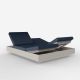 Daybed chassis écru, dossiers inclinables Nautical navy VELA Vondom