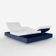 Daybed chassis marine, dossiers inclinables Nautical blanc VELA Vondom