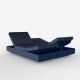 Daybed chassis marine, dossiers inclinables Nautical navy VELA Vondom