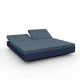 Daybed chassis marine, dossiers inclinables Crevin navy VELA Vondom