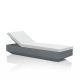 Bain de soleil VELA Vondom, chassis acier et matelas Crevin blanc