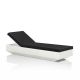 Bain de soleil VELA Vondom, chassis blanc et matelas Nautical noir