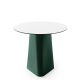 Table ronde vert pin, Ø 80, plateau stratifié blanc ADAM B-Line