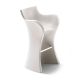 Fauteuil de bar blanc WOOPY B-Line, traitement Easy Clean