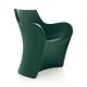 Fauteuil indoor outdoor WOOPY B-Line, polyéthylène coloris vert pin