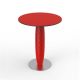 Table bistrot ronde outdoor rouge VASES Vondom