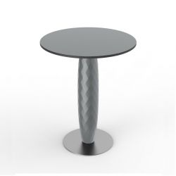 Table bistrot ronde outdoor acier VASES Vondom
