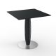 Table bistrot carrée outdoor noir VASES Vondom