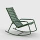 Rocking chair outdoor vert olive RECLIPS Houe, accoudoirs aluminium