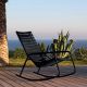 Rocking chair outdoor noir RECLIPS  Houe, accoudoirs aluminium