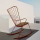 Rocking chair outdoor paprika PAON Houe