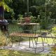 Banc outdoor et fauteuil PAON et table CIRCUM Houe