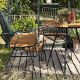 Table de jardin CIRCUM Houe, plateau bambou