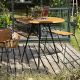 Table de jardin CIRCUM Houe, plateau bambou