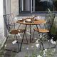 Table de jardin CIRCUM Houe, plateau bambou