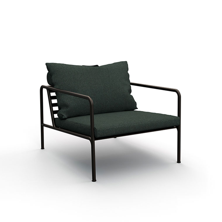 Chaise outdoor design avec accoudoirs aluminium RECLIPS / Vert / Houe