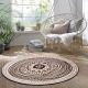 Tapis BOHO STYLE rond Wash and Dry