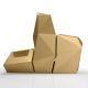 Set de 3 pots XL FAZ Vondom, coloris beige