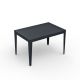 Table rectangulaire ZEF 120 x 80 cm Matière Grise, coloris anthracite