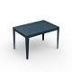 Table rectangulaire ZEF 120 x 80 cm Matière Grise, coloris denim