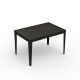Table rectangulaire ZEF 120 x 80 cm Matière Grise, coloris noir