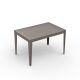 Table rectangulaire ZEF 120 x 80 cm Matière Grise, coloris taupe