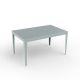 Table rectangulaire ZEF 140 x 90 cm Matière Grise, coloris nuage