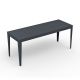 Table rectangulaire ZEF 180 x 65 cm Matière Grise, coloris anthracite