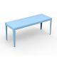 Table rectangulaire ZEF 180 x 65 cm Matière Grise, coloris azur