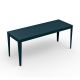 Table rectangulaire ZEF 180 x 65 cm Matière Grise, coloris denim