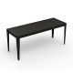 Table rectangulaire ZEF 180 x 65 cm Matière Grise, coloris noir