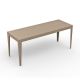 Table rectangulaire ZEF 180 x 65 cm Matière Grise, coloris sable