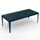 Table rectangulaire ZEF 220 x 100 cm Matière Grise, coloris denim