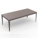 Table rectangulaire ZEF 220 x 100 cm Matière Grise, coloris taupe