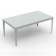 Table rectangulaire ZEF 180 x 90 cm Matière Grise, coloris nuage