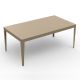 Table rectangulaire ZEF 180 x 90 cm Matière Grise, coloris sable